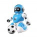 Робот футболіст синій з пультом керування