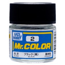 Фарба емалева "Mr. Color" чорна, 10 мл
