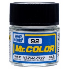 Фарба емалева "Mr. Color" чорна напівглянцева, 10 мл