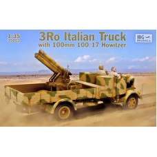 Італійський вантажний автомобіль "3Ro" зі 100 мм гаубицею 100/17