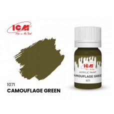 Акрилова фарба ICM, зелений камуфляжний