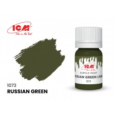 Акрилова фарба ICM, російський танковий зелений