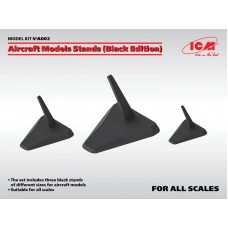 Підставки для моделей літаків у масштабах 1:48, 1:72, 1:144 (у чорному кольорі)