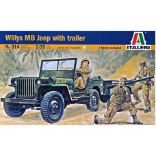 Американський армійський автомобіль "Willys" із причепом