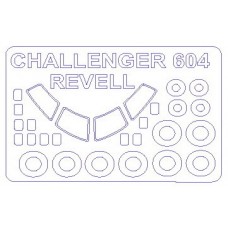 Маска для моделі літака Challenger CL 601/CL-604 (Revell)