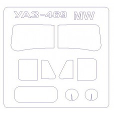 Маска для моделі автомобіля УАЗ-469 (Military Wheels)