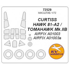 Маска для моделі літака Curtis Hawk 81-A-2 (Airfix)