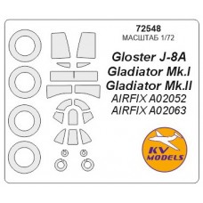 Маска для моделі літака Gloster Gladiator (Airfix)