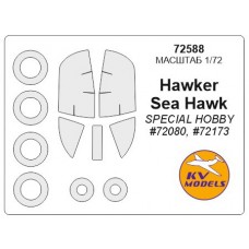 Маска для моделі літака Hawker Sea Hawk (Special Hobby)