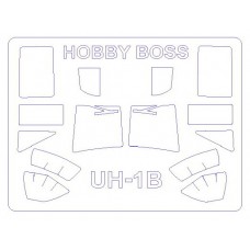 Маска для модели вертолета UH-1B (Hobby Boss)
