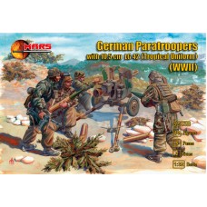 Німецькі десантники з 10,5 см безвідкатною гарматою LG 42 (тропічна форма), Друга світова війна