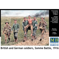 Британські та німецькі солдати, битва на Соммі, 1916