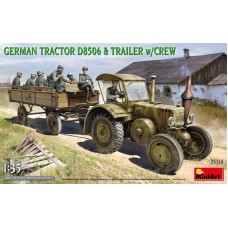 Німецький трактор D8506 з причепом та екіпажем.