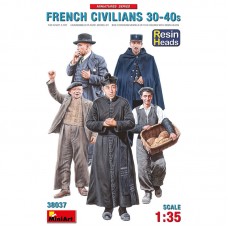 Французькі Громадянські 30-40 роки, з додатковими деталями (5 голів фігур зі смоли)