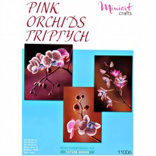 Набір для вишивання "Триптих Рожеві Орхідеї"