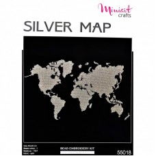 Набір для вишивання "Срібна мапа"