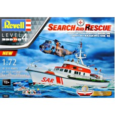 Подарочный набор с спасательным катером "Arkona" и вертолет Sea King mk 41