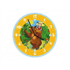 Пазл-годинник "Маша та ведмідь"