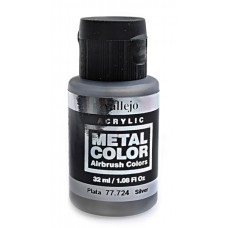 Краска акриловая "Metal Color" серебро, 32 мл