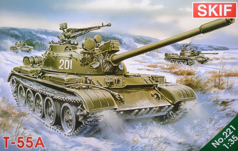 Советский средний танк T-55A SKIF